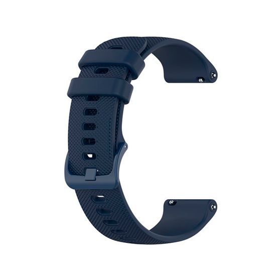 Ремешок 22 мм быстросъемный QuickRelease для Garmin Forerunner 255 / 265 / 745, Venu 2, Vivoactive 4 пряжка в цвет ремешка (Темно-синий)