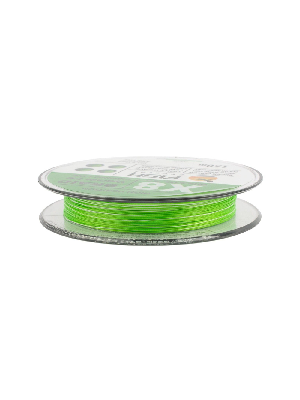 Плетеный шнур для рыбалки Fish Crystal BRAID UPGRADE PE X8 150 м, #1.0, 0.16 мм, 9 кг, 20 lb
