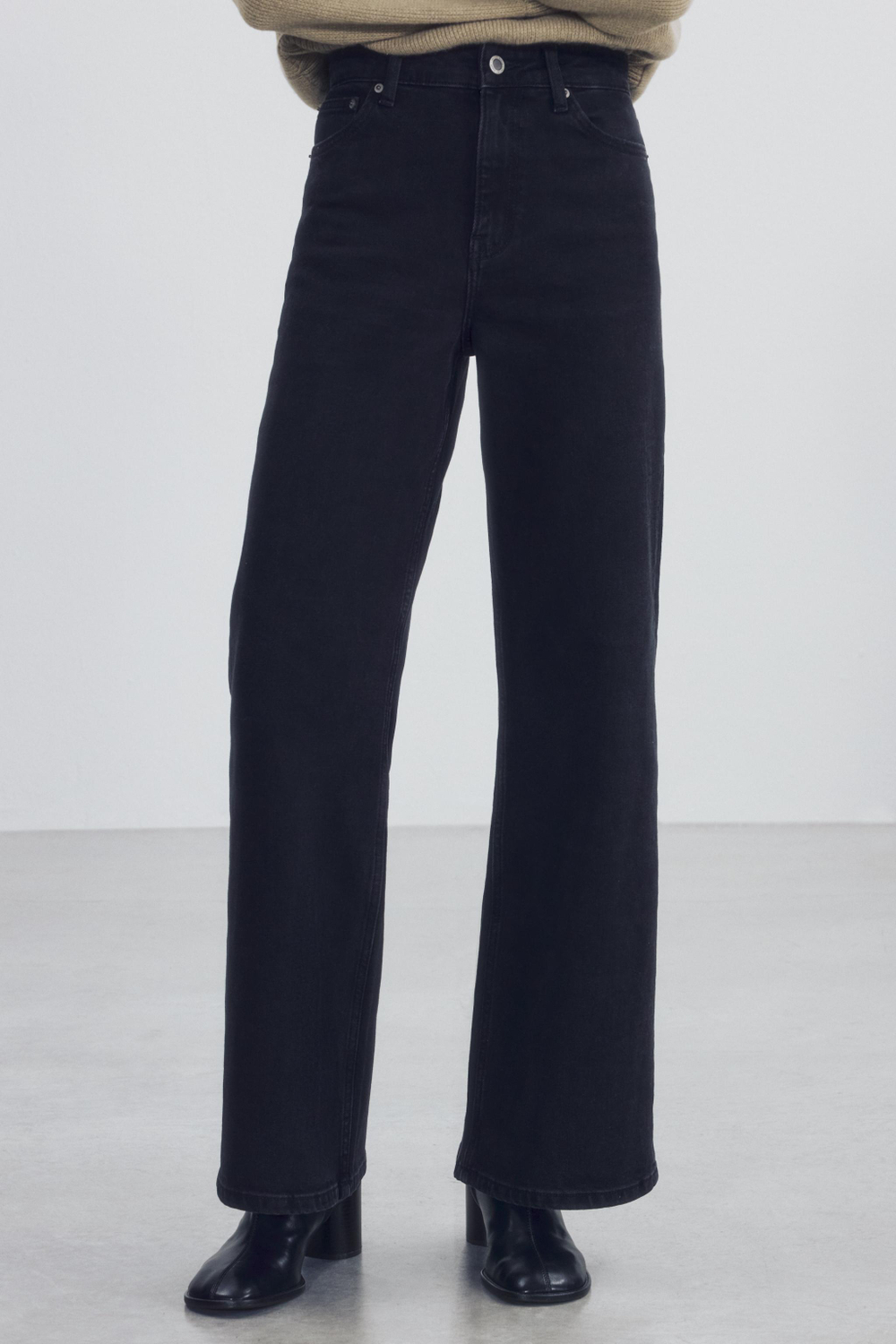 ДЖИНСЫ COMFORT WIDE LEG С ВЫСОКОЙ ПОСАДКОЙ — ZW COLLECTION — ZARA