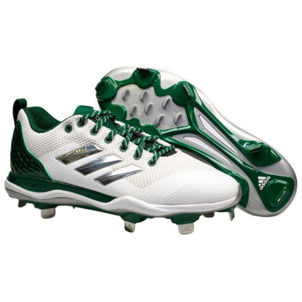 Adidas Power Alley 5 Low Top Upper Height Slip Resistant And Abrasion Resistant Functionality Men"s White Green