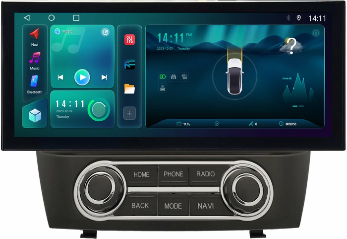 Магнитола для Hyundai ix35, Tucson 2 2009-2015 - Kuberg монитор 12.5" в стиле LEXUS на Android 12, Быстрая, CarPlay, 4G SIM-слот