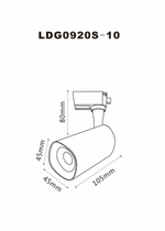 Трековый светодиодный светильник Arte Lamp BARUT A4561PL-1BK