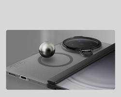 Чехол прозрачный тонированный с MagSafe на OPPO Find N6, серия Super Frosted Shield Prop Magnetic (версия с прозрачной крышкой объектива) от Nillkin
