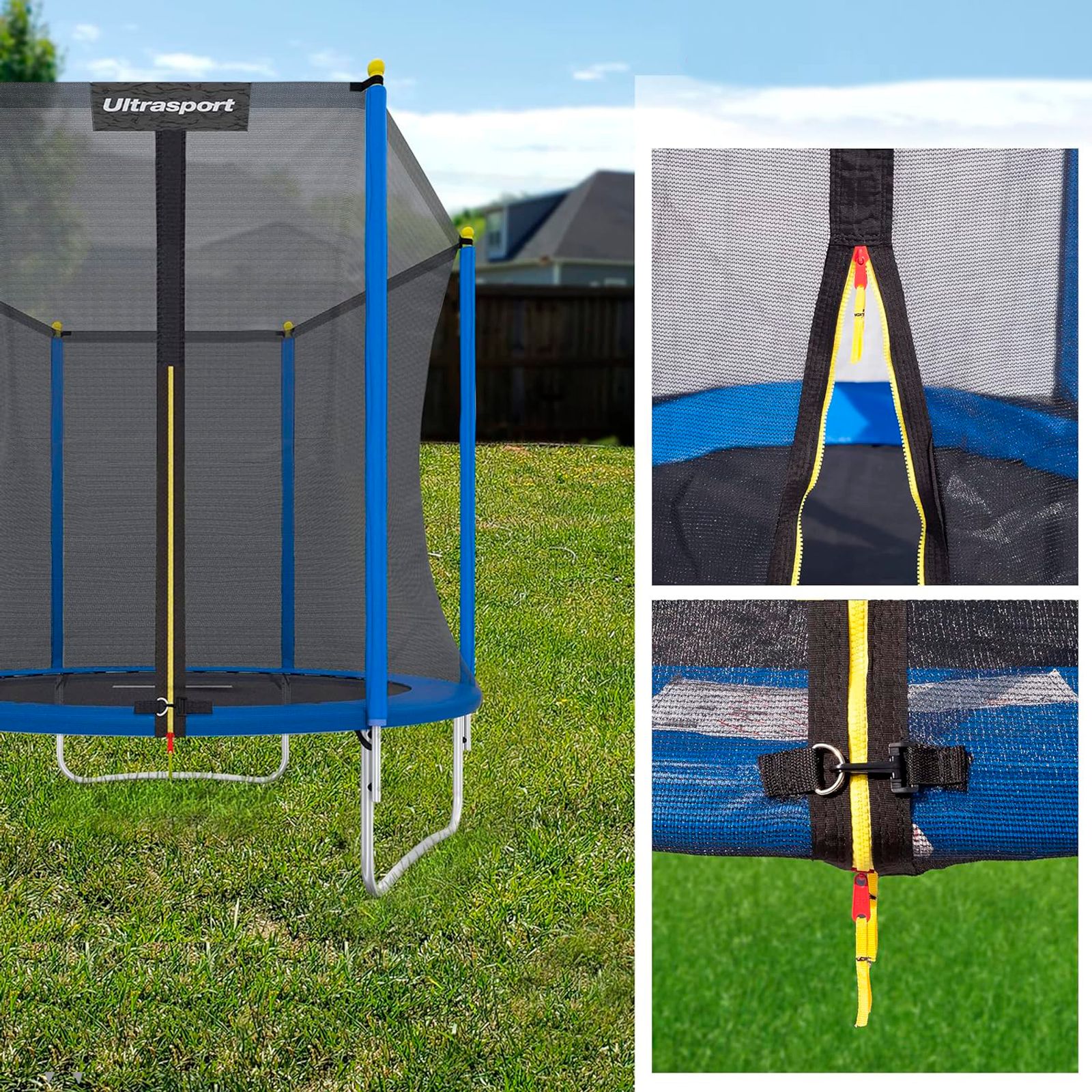 Батут DFC ULTRASPORT 6 ft с защитной сеткой фото №10