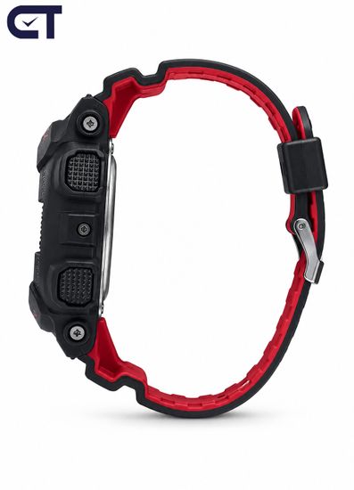 CASIO GA-110HR-1ADR G-SHOCK мужские наручные часы — контрастная чёрно-красная G-SHOCK с секундомером 1/1000 с