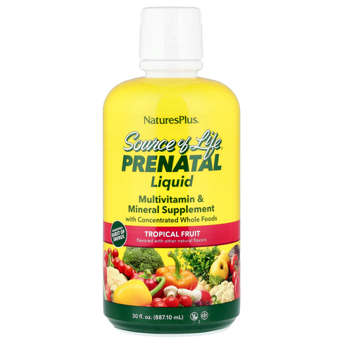 NaturesPlus, Source of Life®, жидкая добавка для беременных, тропические фрукты, 887,10 мл (30 жидк. унций)