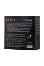 Анальная пробка с дополнительной стимуляцией EROTIST Ruffle S-Size (Цвет: черный)