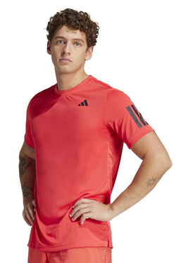 Мужская теннисная футболка Adidas Club Tennis Climacool 3-Stripes - красный