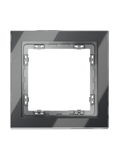 Рамка 1-м S70 стеклян. графит Voltum VLS110107