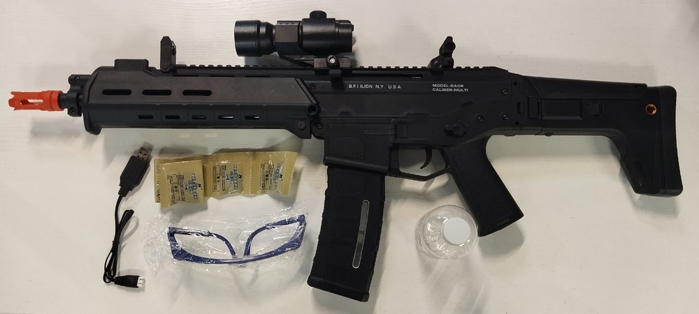 Автомат с орбизами Jm ACR j10 GEN 10 черный W87438 , нейлон , 2500 тыс шариков орбиз в подарок