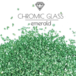 Стеклянная крошка Chromic Glass, Emerald, 100гр