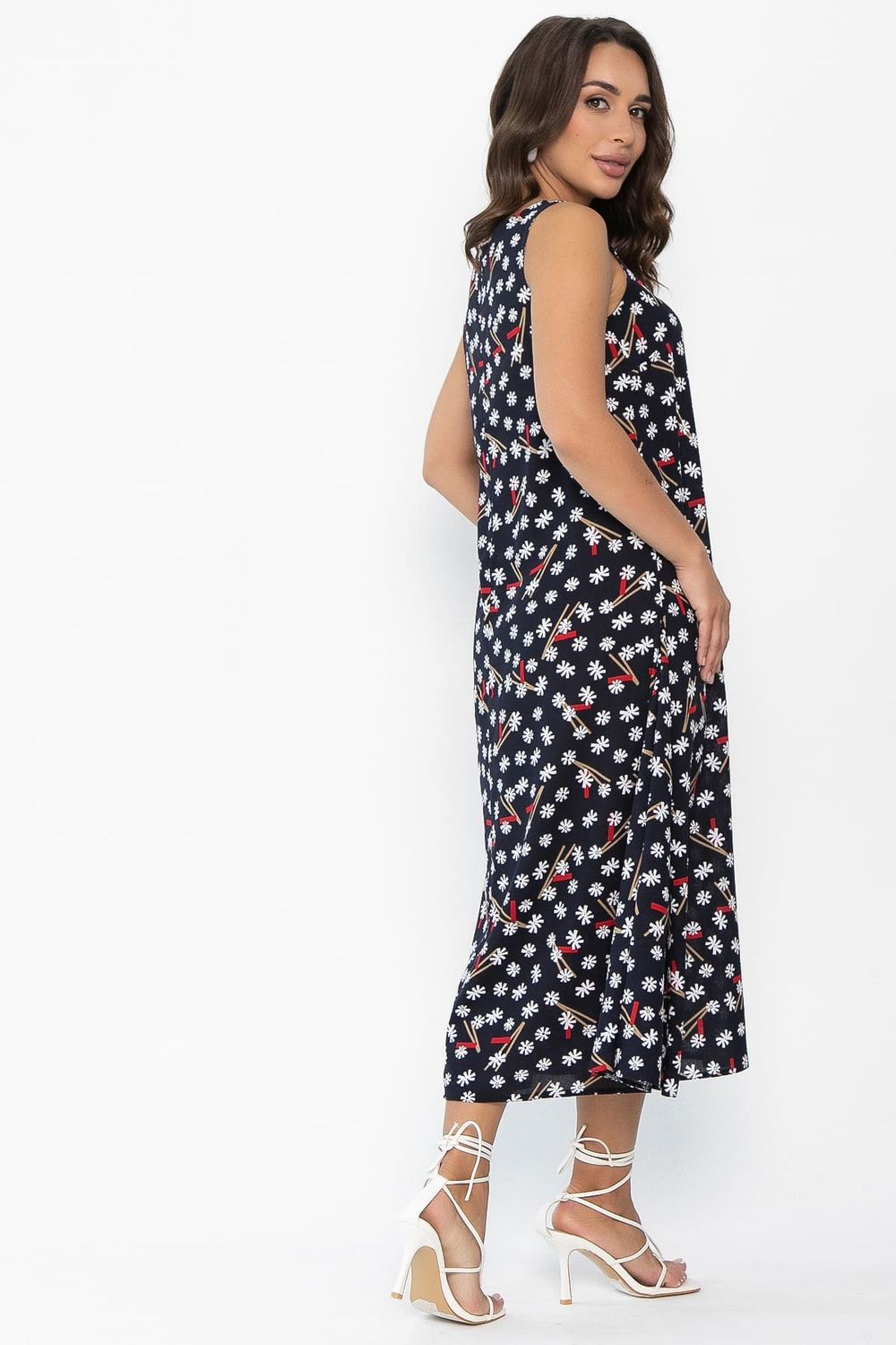 Сарафан Кампари (синий/цветы) П13995-10М LT Collection