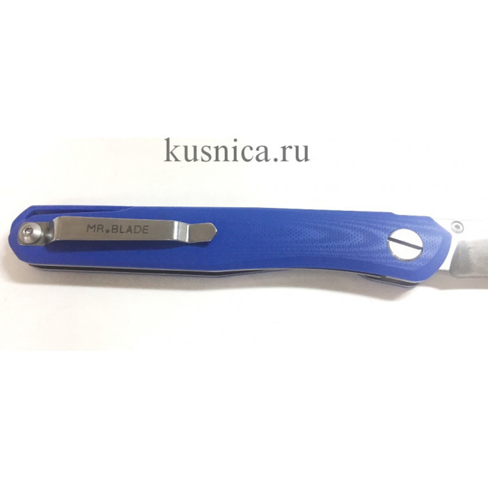 Нож Astris, D2, G10 blue, limited edition Mr.Blade (Ленинград - Сергей Шнуров)