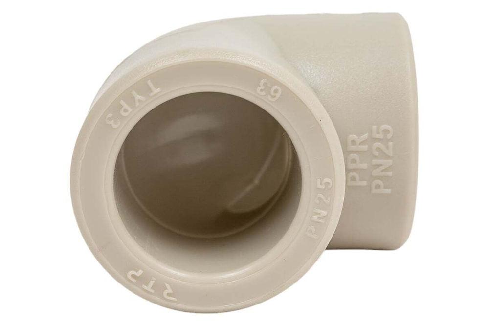 Колено PPR 25х90, PN25 серый, РТП (11032)