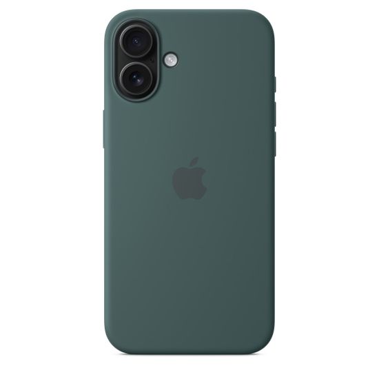 Силиконовый чехол Apple для iPhone 16 Plus с MagSafe Зелёный озёрный