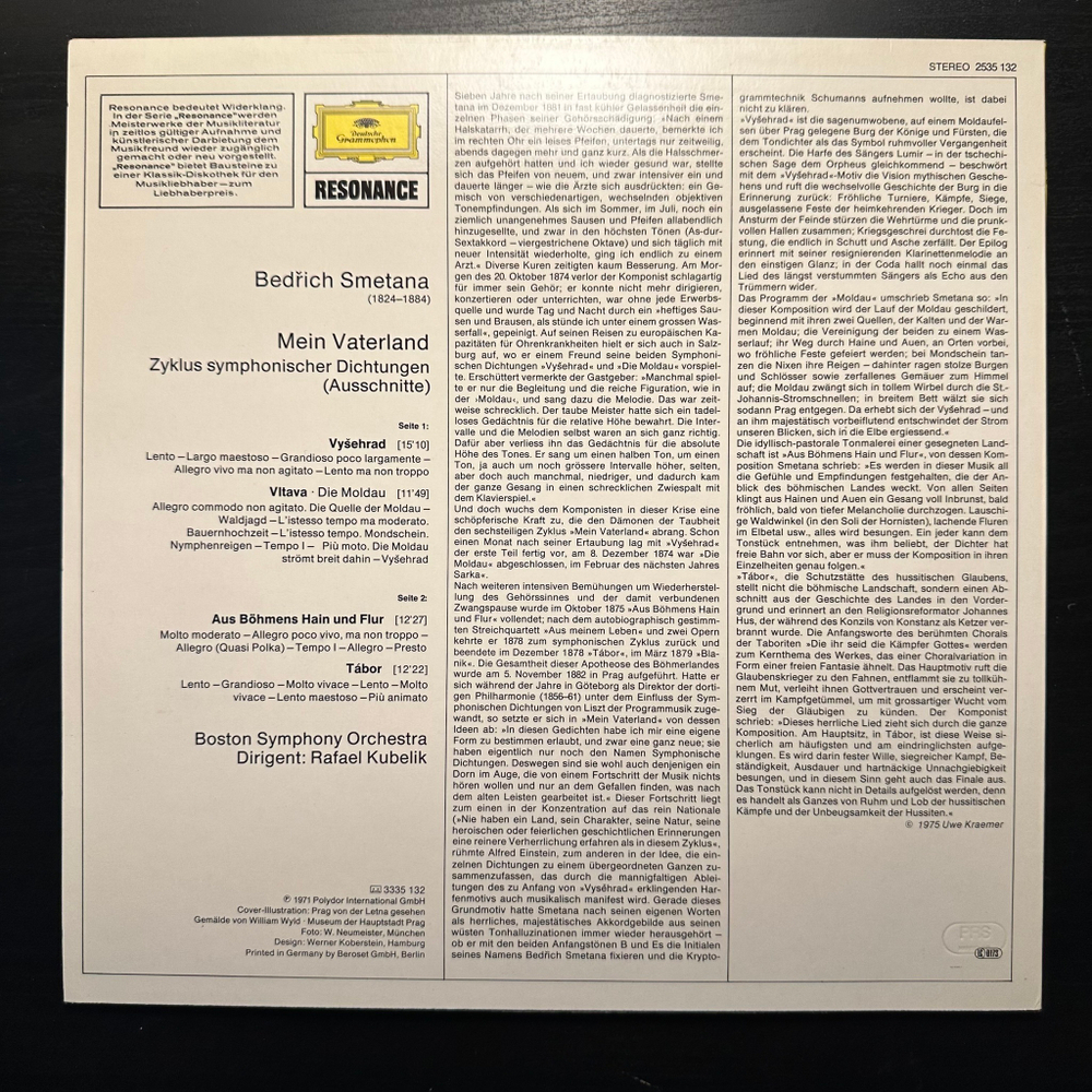 Сметана- Молдау (Германия 1978г.)