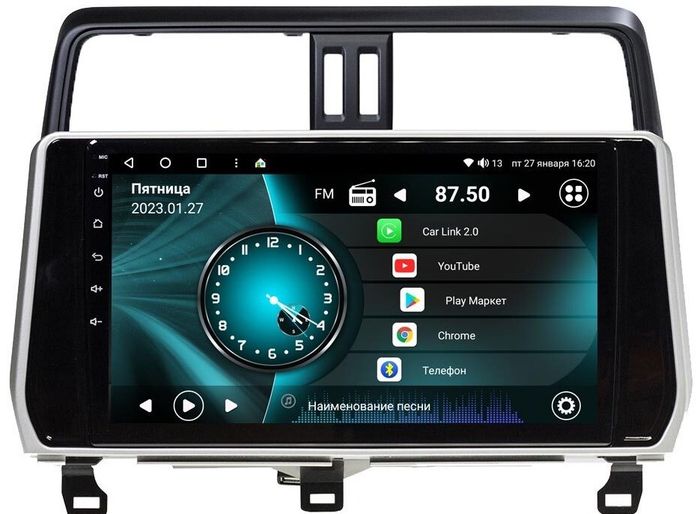 Магнитола для Toyota Land Cruiser Prado 150 2017-2023 - Vaycar VA77-1053 на Android 13, Быстрая, 4G SIM-слот