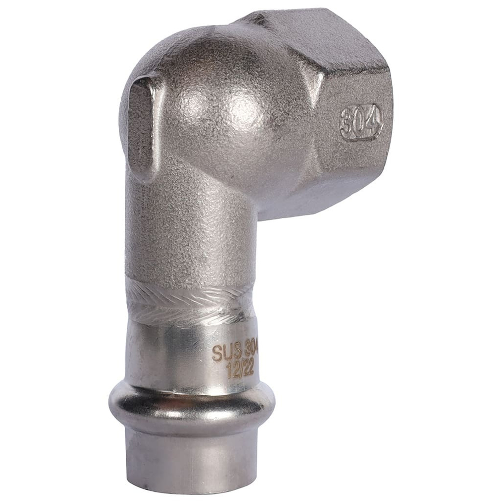 ROMMER Угольник-переходник с ВР 15x1/2" из нержавеющей стали прессовой