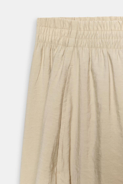 ZARA ОБЪЕМНЫЕ БРЮКИ-ШАРОВАРЫ, КАМЕННО-СЕРЫЙ