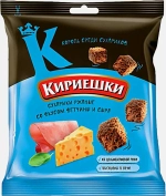 Сухарики ржаные Бекон/Холодец с хреном/Ветчина и сыр Кириешки 40г в ассортименте