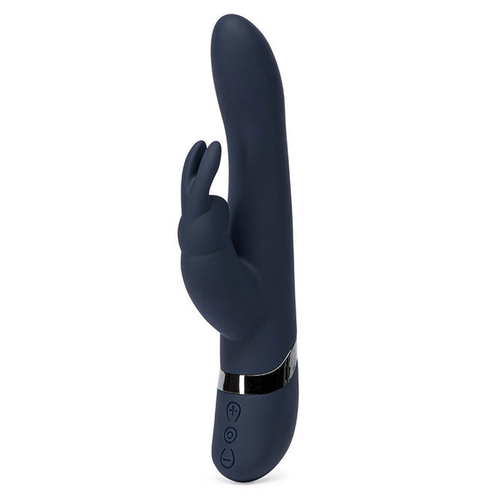 Тёмно-синий вибратор-кролик 25,4см Fifty Shades of Grey Darker Oh My Rabbit Vibrator