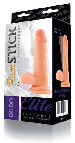Фаллоимитатор на присоске TOYFA RealStick Elite, TPR, телесный, 18,3 см