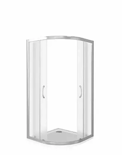 Душевой уголок Bas Latte R-100-G-WE 100*100*185 без поддона