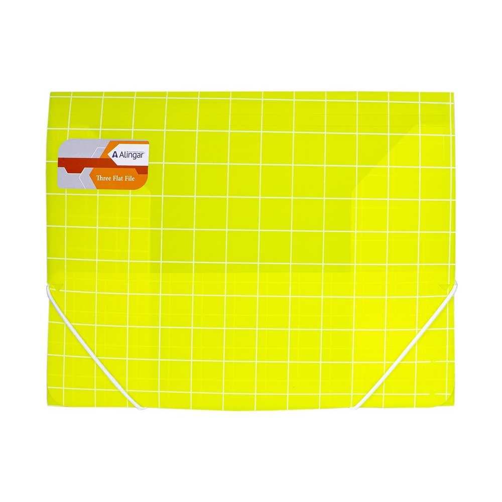Папка на резинке Alingar, A4, 250х320 мм, 400 мкм, ассорти, матовая, "Square"