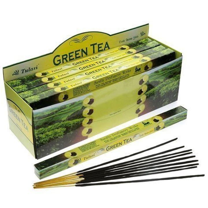 Tulasi Green Tea четырехгранник Благовоние Зеленый чай