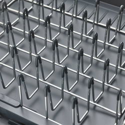 Сушилка для посуды раздвижная extend steel, серая