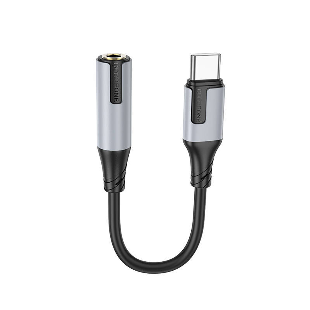 Адаптер для наушников Type-C на гнездо Jack 3.5 плетеный