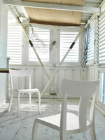 Стул пластиковый Papatya Hera-SP Rattan, тортора
