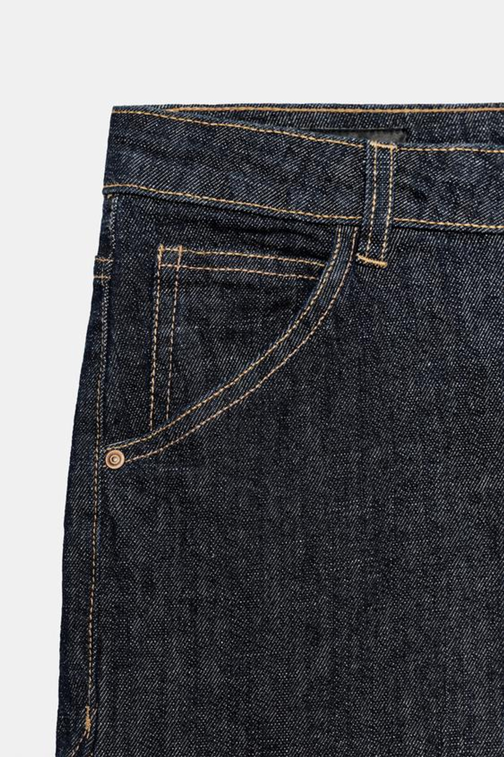 ZARA ДЖИНСОВЫЕ ШОРТЫ Z1975 С ВЫСОКОЙ ПОСАДКОЙ, СИНИЙ