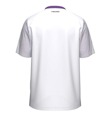 Мужская теннисная футболка Head Slice - white/purple