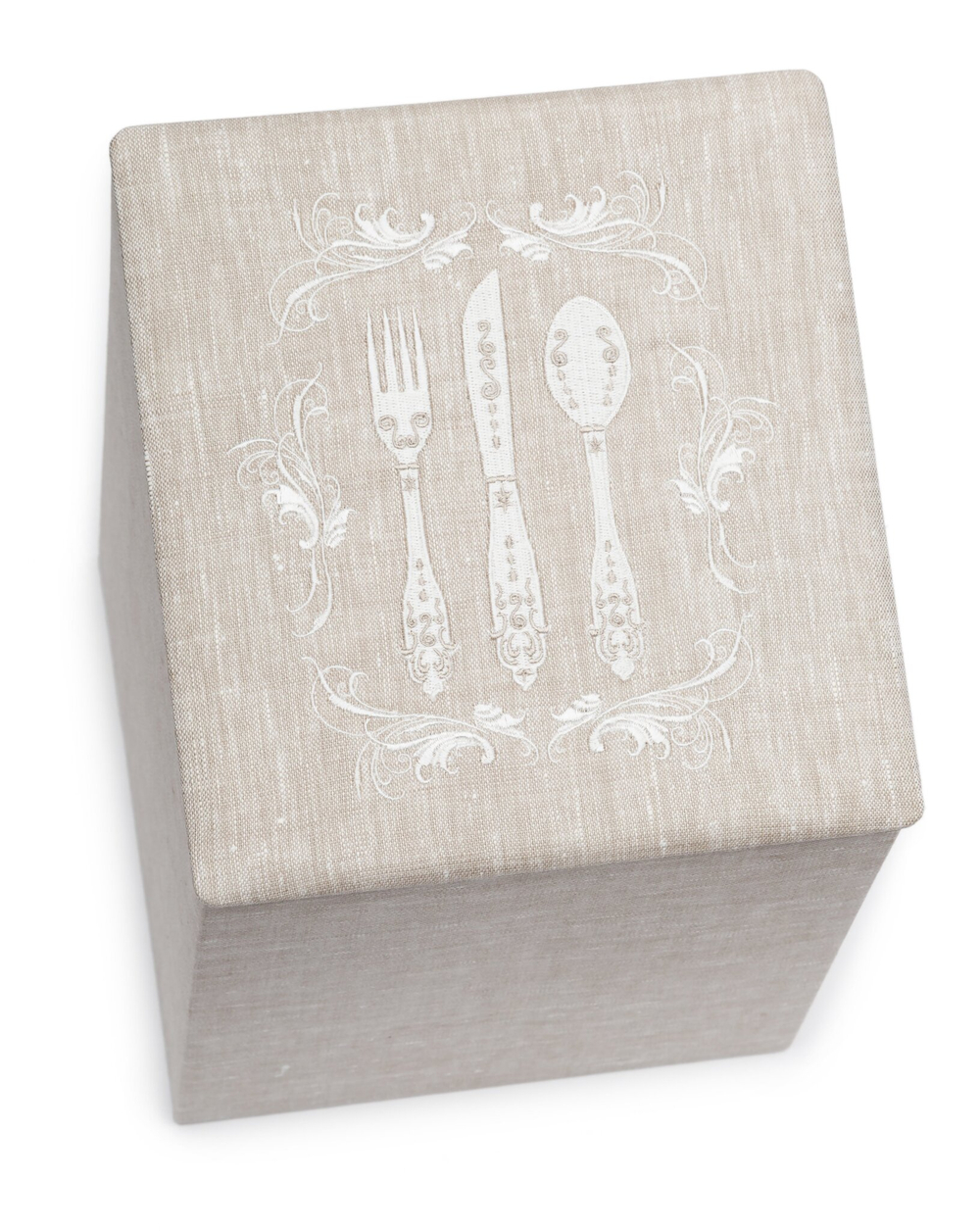Бак/контейнер для хранения CUTLERY BOX Коробка для столовых Texteis Iris Серый
