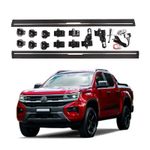 Электрические боковые пороги с подсветкой для Volkswagen Amarok Crew Cab 2024+