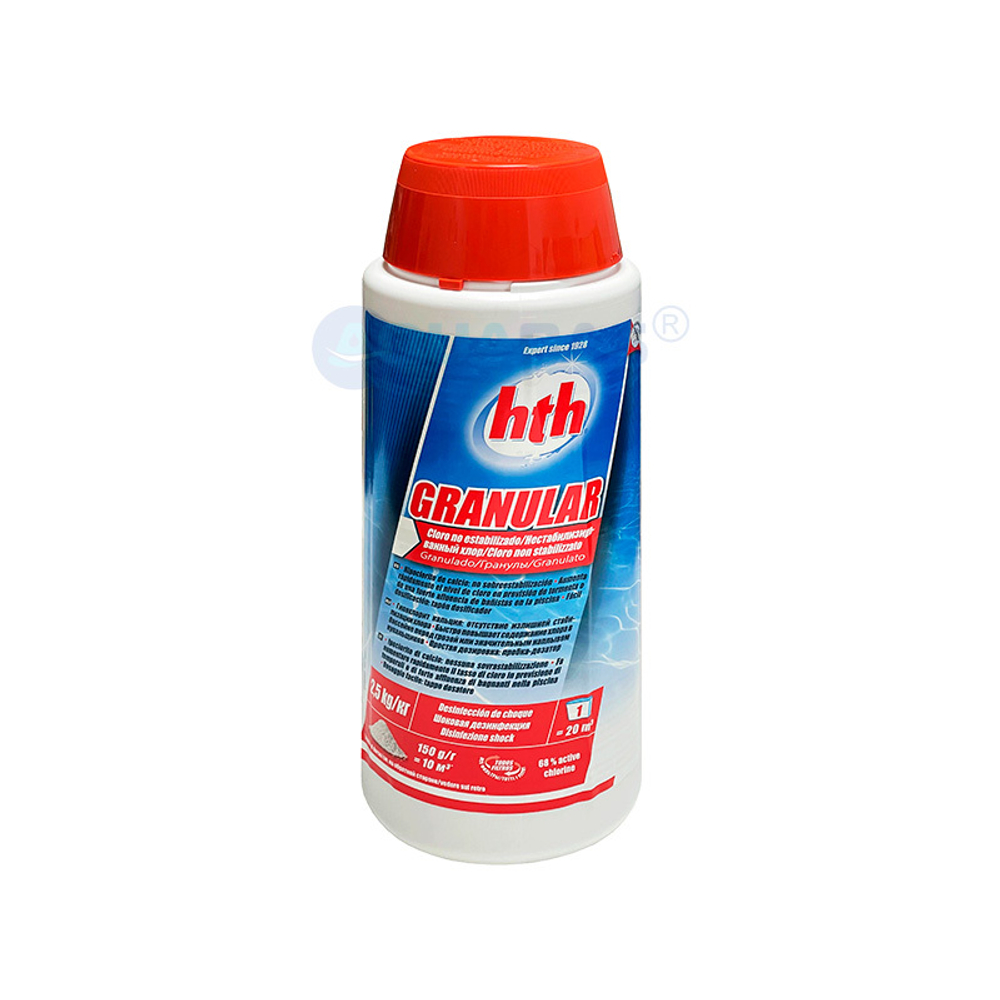 Гипохлорит кальция hth GRANULAR хлор в гранулах 2,5 кг (30032)