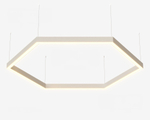 Подвесной LED светильник шестиугольный LP85-ARENA6-1000 158Вт (сегмент 1004 мм) 5000К 14536Лм белый 2008х2008х80мм DARKLUM