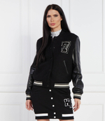 Хлопковая куртка бомбер Karl Lagerfeld - черный(240W1415)