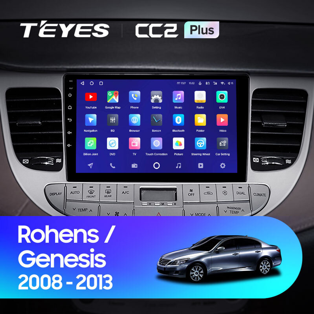 Teyes CC2 Plus 9" для Hyundai Rohens Genesis 2008-2013