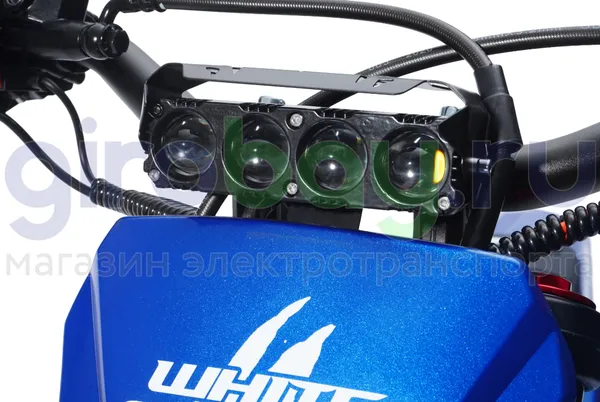 Электромотоцикл Эндуро WHITE SIBERIA BELLLUGA 001 3900W (60V/27Ah) - Синий фото №10