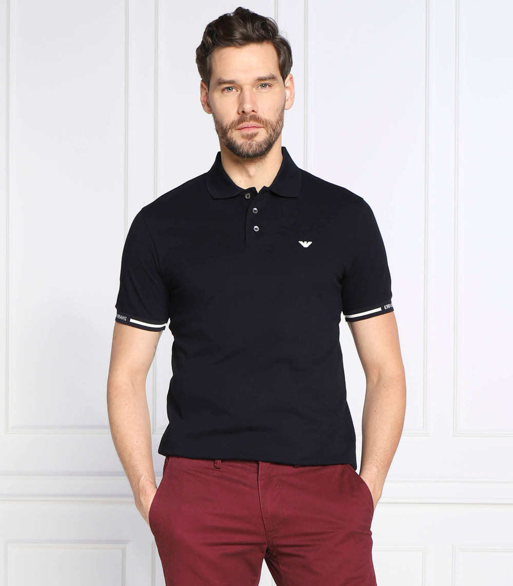 поло Emporio Armani - темно-синий(6L1FD2 1JTKZ)