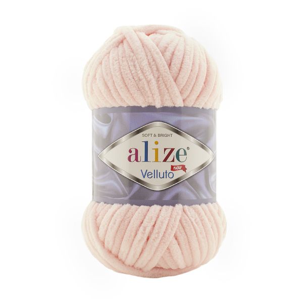 Пряжа Alize (Ализе) Velluto / уп.5 мот. по 100 г, 68м, 340 пудра A