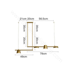 Ceiling design lamp Copper