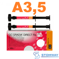Gradia Direct Flo A3,5 (2x1,5гр.) Жидкотекучий Градиа Директ Фло А3,5, пломбировочный материал