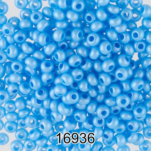 Бисер Preciosa 10/0 (2.3 мм), 500 г, 16936 (Ф310) синий