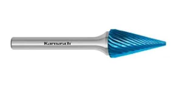 Борфреза твердосплавная Karnasch форма B, 6х18х6х50 мм, насечка HP-6, без покрытия, арт. 11.3014-050