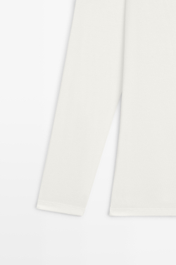 Massimo Dutti Футболка с длинными рукавами - STUDIO, натуральный/кремовый