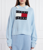свитер flag Tommy Jeans - голубой(DW0DW14951)