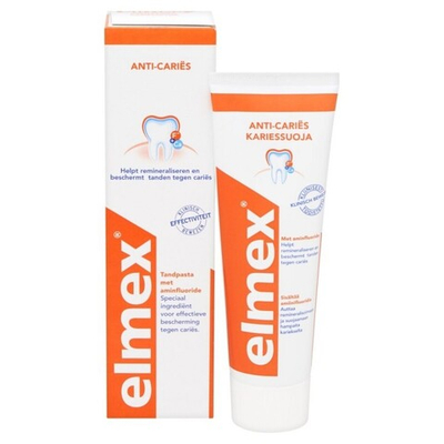 Elmex зубная паста Anti-Caries Professional Защита от кариеса, 75 мл (из Финляндии)
